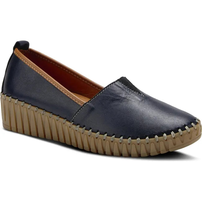 Spring Step Women's Tispea Wedge Tispea Navy