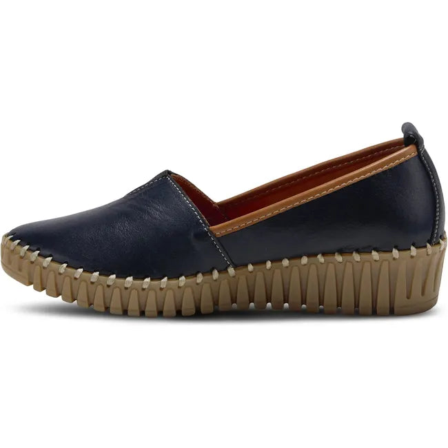 Spring Step Women's Tispea Wedge Tispea Navy