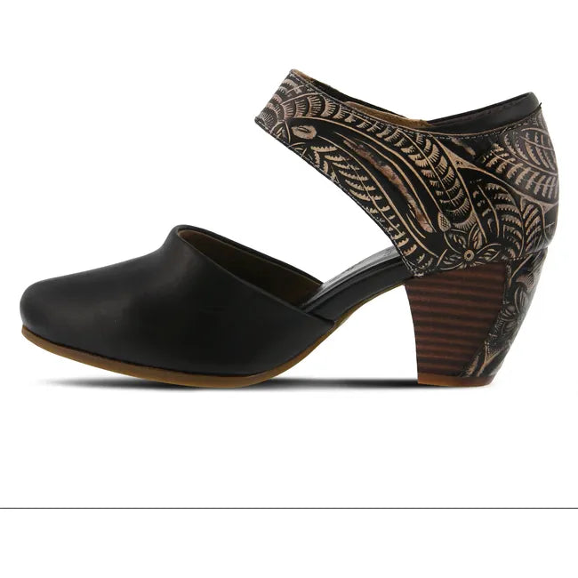 L'Artiste Women's Toolie Heel Black