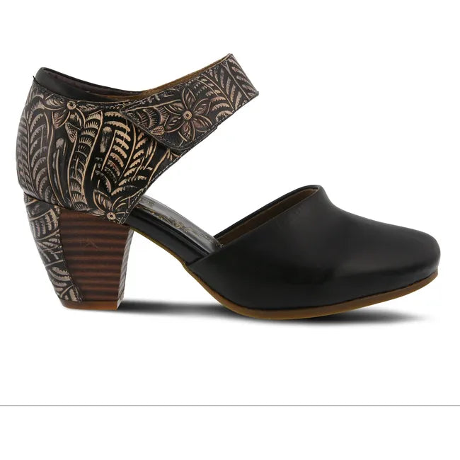 L'Artiste Women's Toolie Heel Black