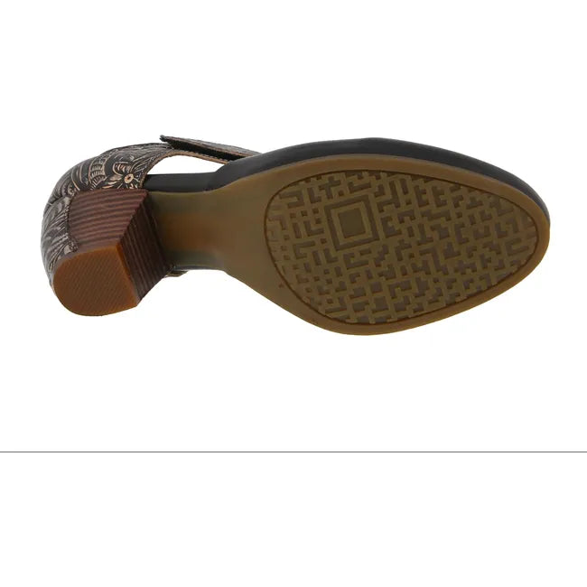 L'Artiste Women's Toolie Heel Black