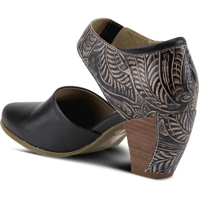 L'Artiste Women's Toolie Heel Black