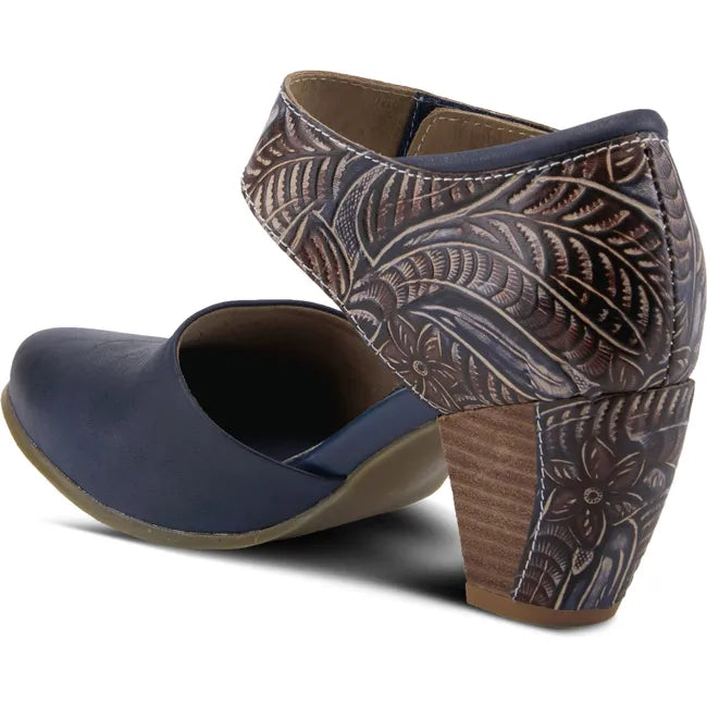 L'Artiste Women's Toolie Heel Blue
