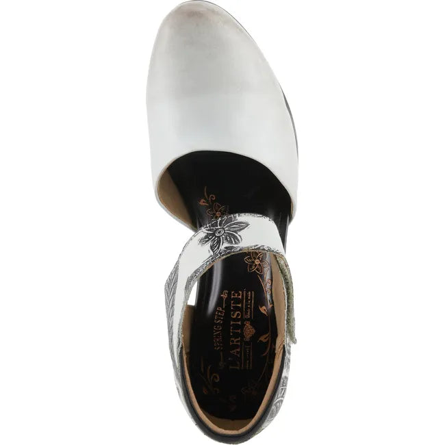 L'Artiste Women's Toolie Heel Off White Multi