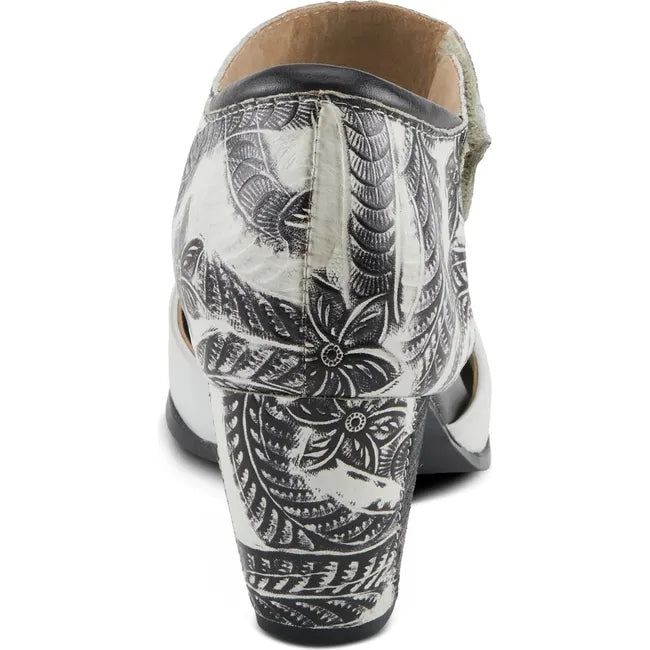 L'Artiste Women's Toolie Heel Off White Multi