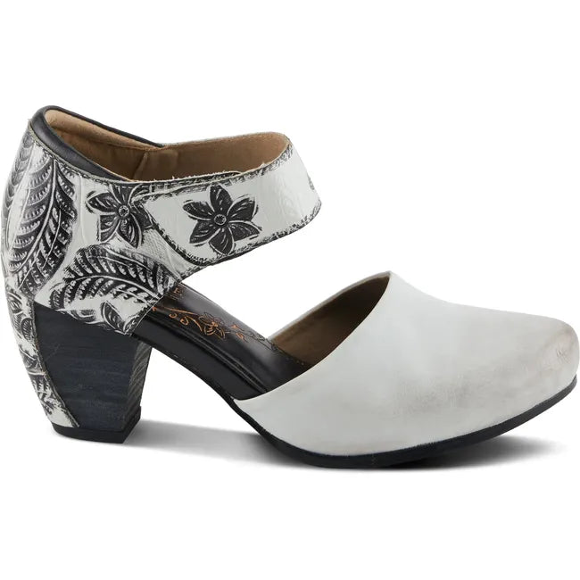 L'Artiste Women's Toolie Heel Off White Multi