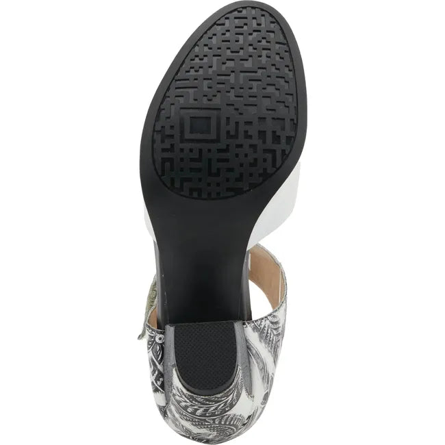 L'Artiste Women's Toolie Heel Off White Multi