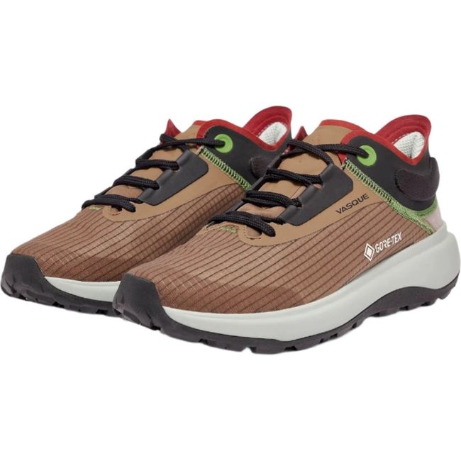 Front angled pair of Men&#39;s Vasque Now Gore-Tex Hking Shoe in Canyon Brown with white sole
