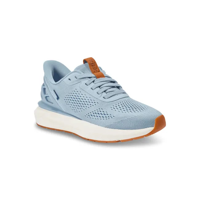Front angle of Women’s Kizik Athens 2 Sneaker in light blue with easy on HandsFree Step-In tech