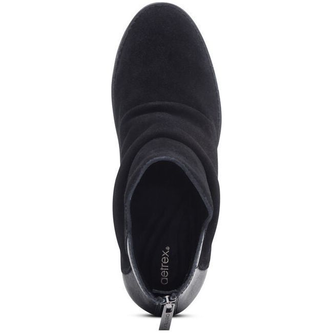 Aetrex Women's Kara Ankle Wedge Boot Black WB100W