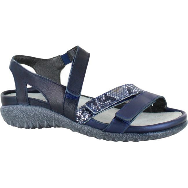 Naot Women's Whetu Sandal POLAR SEA/NAVY PYTHON/SOFT INK 11201-PEM