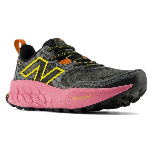 New Balance Women's Fresh Foam X Hierro V8 Trail Running Shoe BLACK/PINK/LEMON WTHIERD8