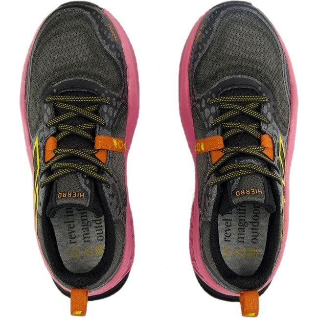 New Balance Women's Fresh Foam X Hierro V8 Trail Running Shoe BLACK/PINK/LEMON WTHIERD8