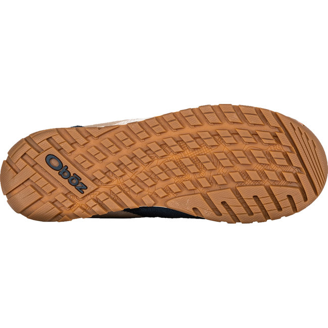 Sole of Women&#39;s Oboz Emma Low Casual Shoewith brown semi rugged tread