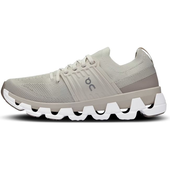 Medial side of Women's On Running Cloudswift 3 Running Shoe in Pearl Fog Beige