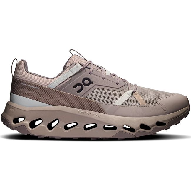 Lateral side of Men's On Running Cloudhorizon Trail Running Shoe in Fog Desert Brown