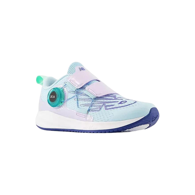 New Balance Kids' DynaSoft Reveal V4 BOA Running Shoe BLUE/CYBER LILAC/BLUE GROOVE PTRVLPB3
