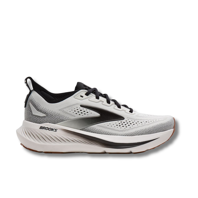 Lateral side of Brooks Men's Glycerin 23 Running Shoe in White Biscuit