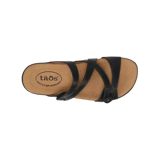 Taos Women&#39;s Double U Sandal Black DBU-13930-BLK
