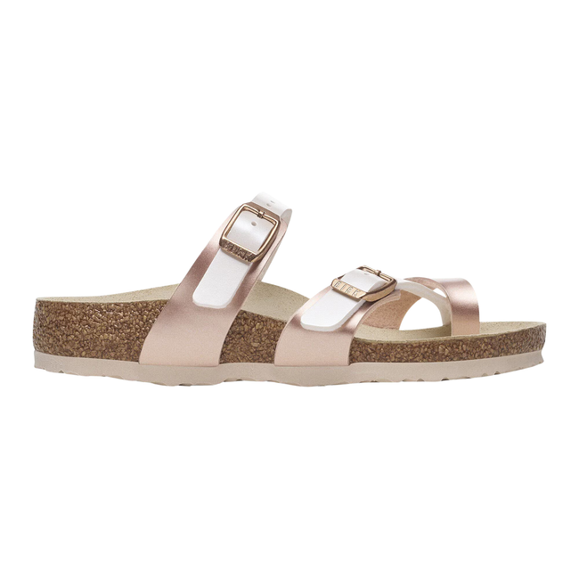 Side of Birkenstock Kids' Mayari Sandal (Toddler/ Little Kid) in Pearl Copper