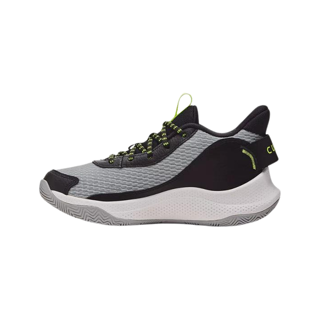 Under Armour Kids&#39; Curry 3Z7 Basketball Shoes Mod GrayBlack/High Vis Yellow 3026623-102