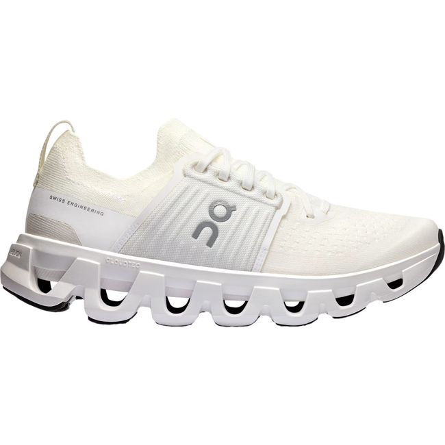 Lateral side of Women's On Running Cloudswift 4 Running Shoe in White White