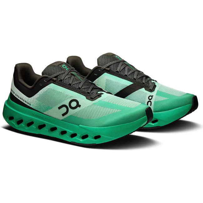 Pair of Men's On Running Cloudsurfer Next Running Shoes in Mint Green and Black