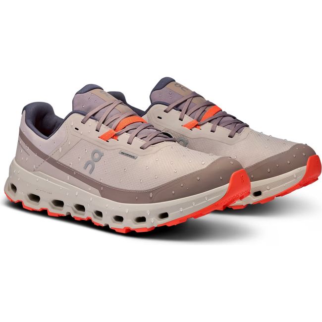 Pair of Mens On Running Cloudvista 2 Waterproof Trail Running Shoes in Pearl Ice Beige