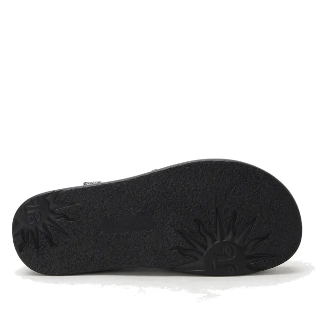 Alegria Audie Sandal in Phosphorescence Black - sole view