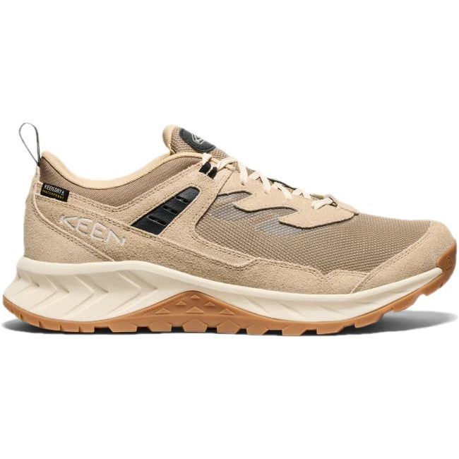 Lateral side of KEEN Men's Hightrail Waterproof Hiking Shoe In Brindle Birch Beige