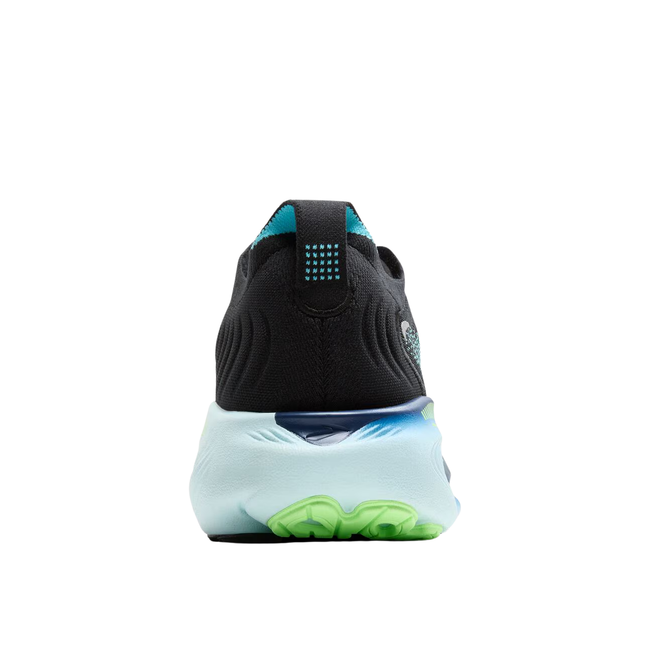 Heel of Brooks Men's Adrenaline GTS 25 Running Shoe in Black Iqanema Blue Mint