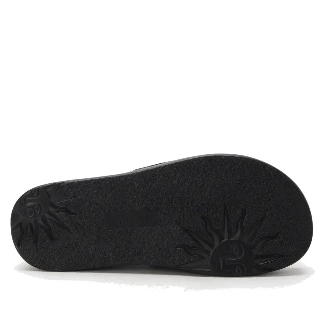 Alegria Akimi Sport Sandal in Glitz Black - sole view