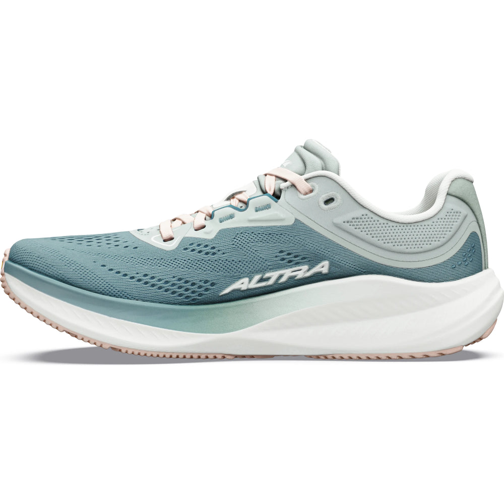 Altra Women's Torin 9 in Sea Pine/Ice/Green, medial side view