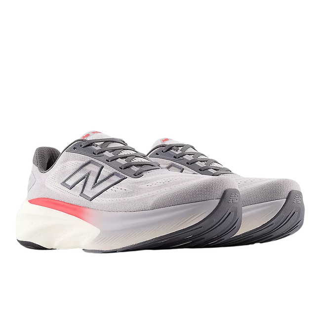 Angled Pair of New Balance Men's Fresh Foam X More V6 Running Shoe in Grey Matter