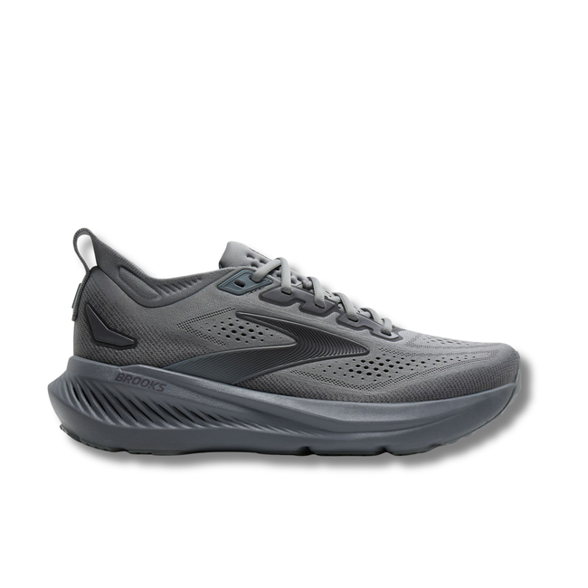 Lateral side of Brooks Men's Glycerin 23 Running Shoe in Blackened Pearl Grey