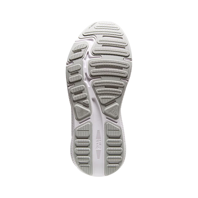 Brooks Women's Ghost Max Running Shoe White/Oyster/Metallic Silver 120395-124