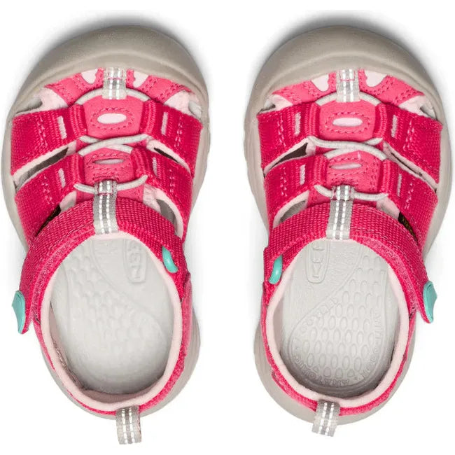 Upper of KEEN Toddlers&#39; Newport H2 Closed Toe Sandal in Raspberry Giggle Pink