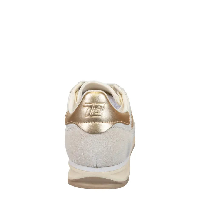 Heel of Back 70 Women's Barkley Jogger Women’s Retro Metallic Gold Sneaker