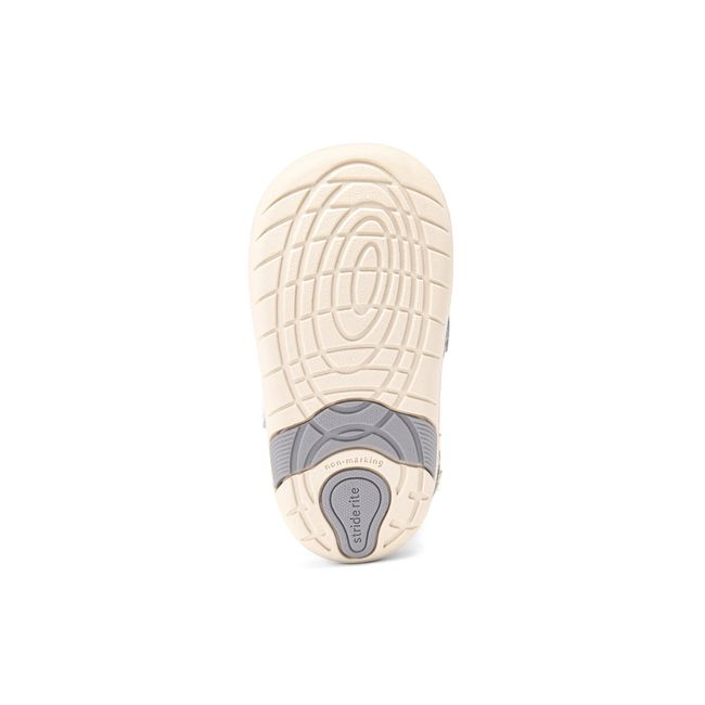 Outsole of the Stride Rite Rockstar in cream showing the flexible tread pattern