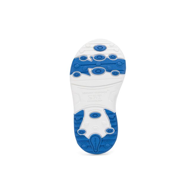 Outsole of the Stride Rite Velocity showing the sensory pods and traction pattern