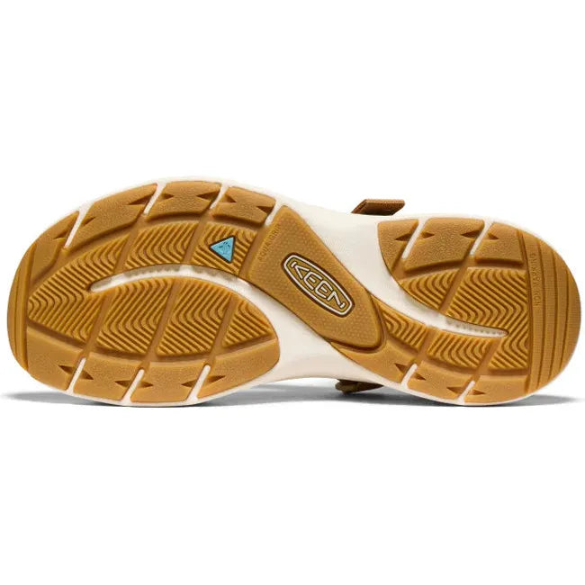 Sole of Women's Keen Leiki Sandal in a brown Chipmunk Birch colorway