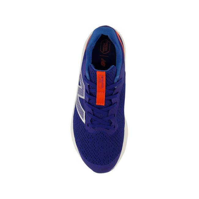 New Balance Kids' Fresh Foam Arishi V4 Running Shoe Inkwell/Neo Flame/Silver Metallic GPARIYN4