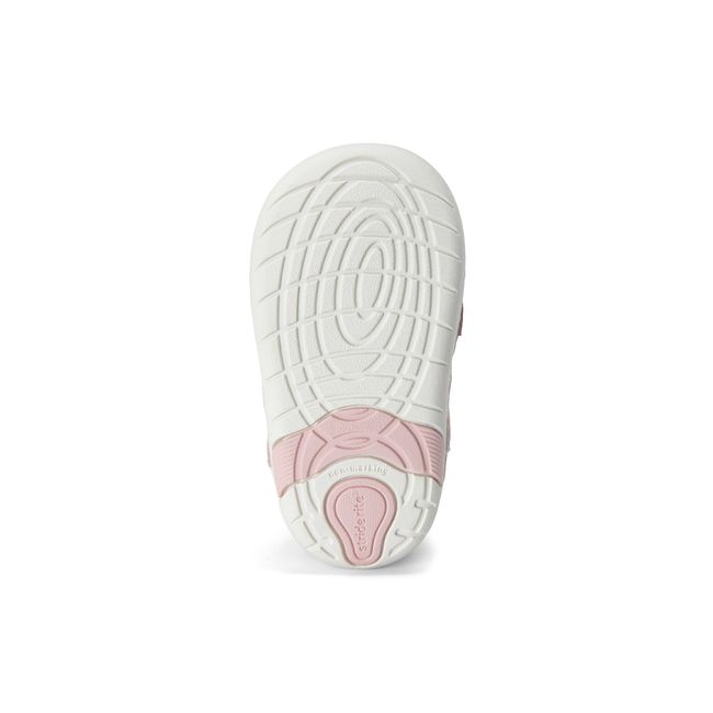 Outsole of the Stride Rite Sprout 2.0 in cream showing the flexible recycled rubber tread