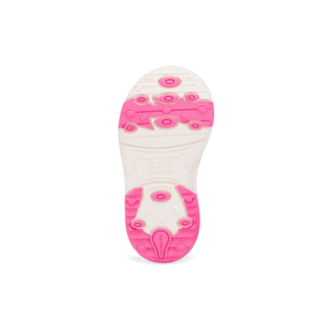 Outsole of the Stride Rite Velocity showing the sensory pods and traction pattern
