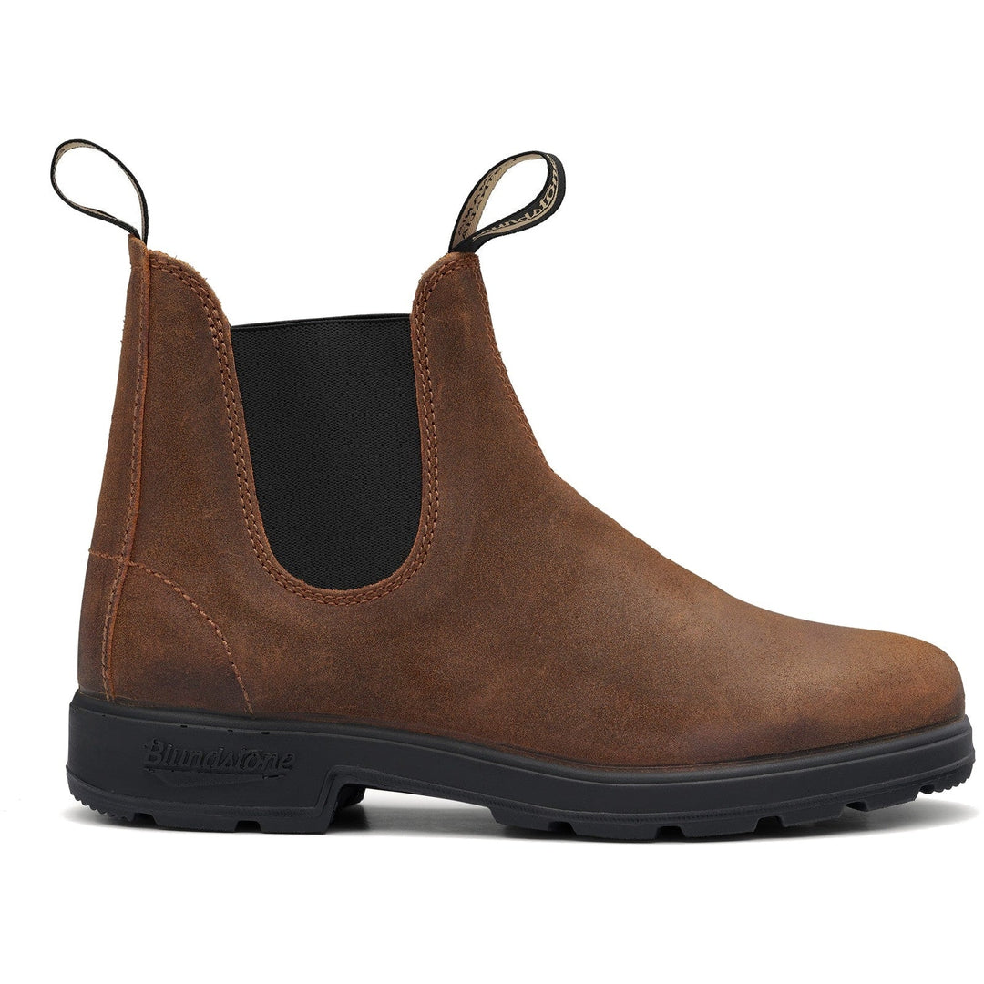 Side of Blundstone Unisex Originals 1911 Chelsea Boot in Tobacco Suede