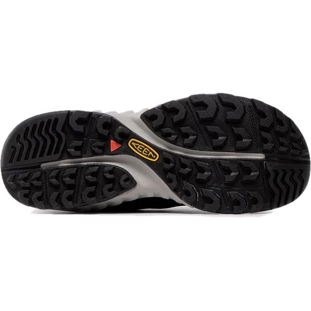 Sole of Keen Women's NXIS Speed Shoe in Black Blue Glass