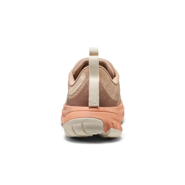 Heel of KEEN Women&#39;s Roam Trail Running Shoe in taupe and orange
