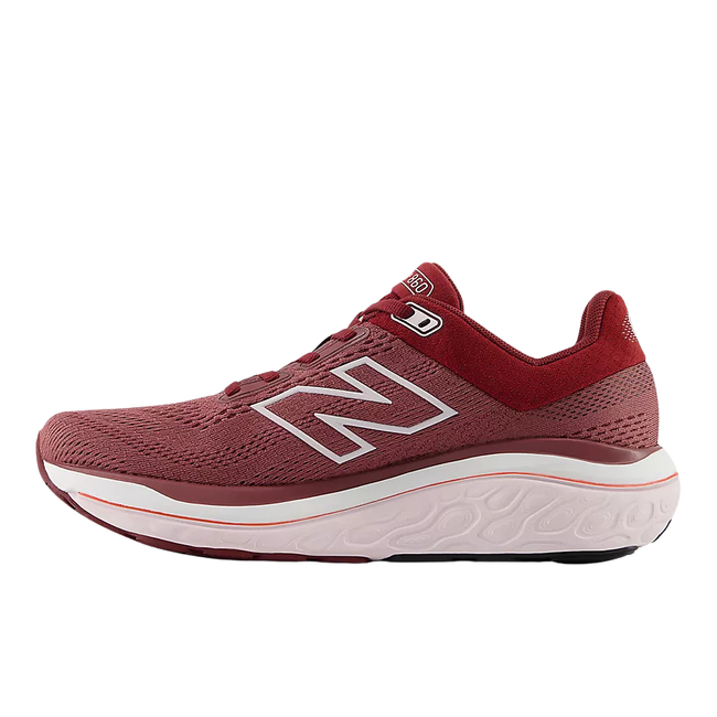 Medial side of New Balance Women’s Fresh Foam X 860 Running Shoe V14 in Washed Burgundy
