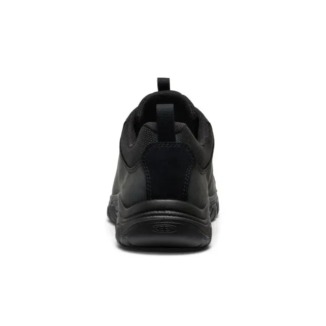 Heel of Men’s KEEN Targhee IV Oxford Shoe in black leather