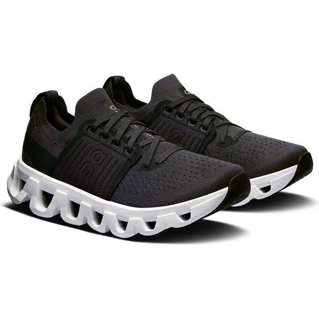 Pair of Women's On Running Cloudswift 4 Running Shoes in Black and White 